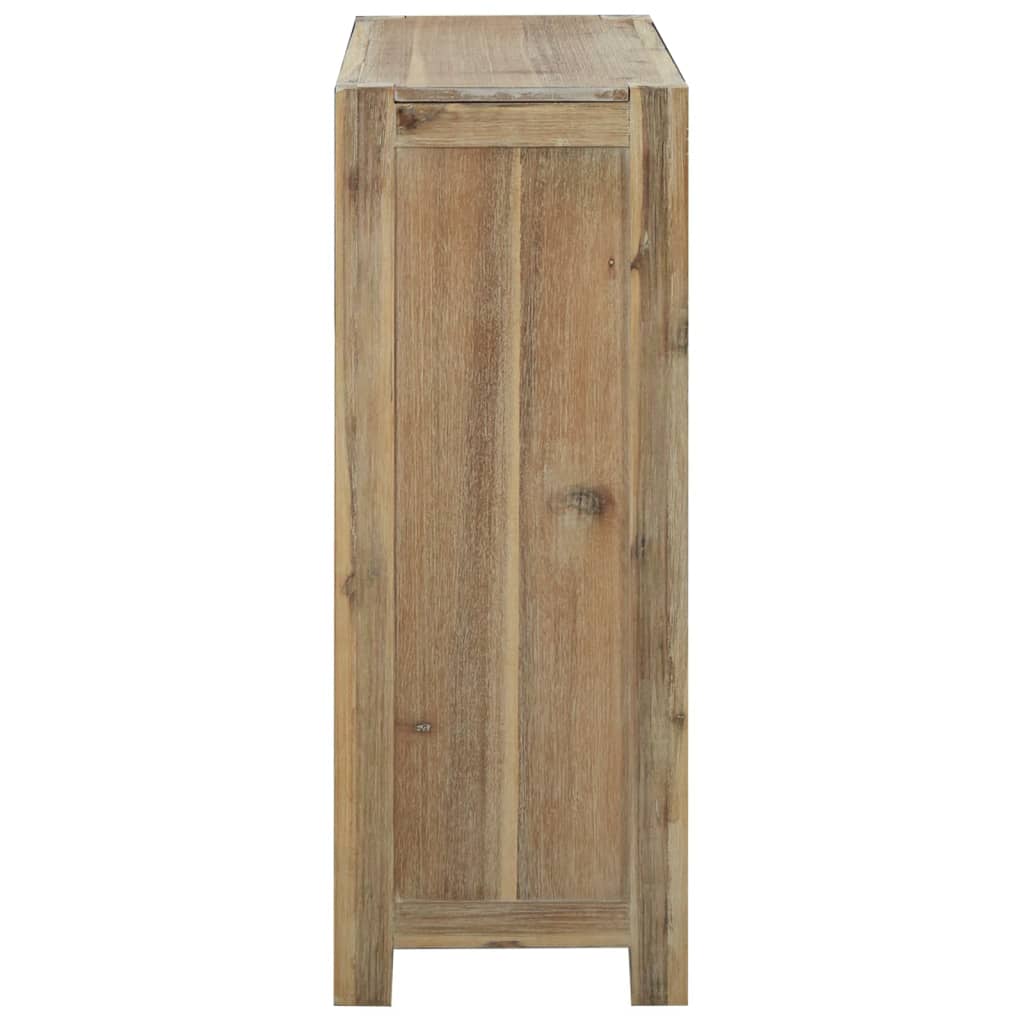 Boekenkast met 3 schappen 80x30x80 cm massief acaciahout is nu te koop bij PeponiXL, paradijselijk wonen!