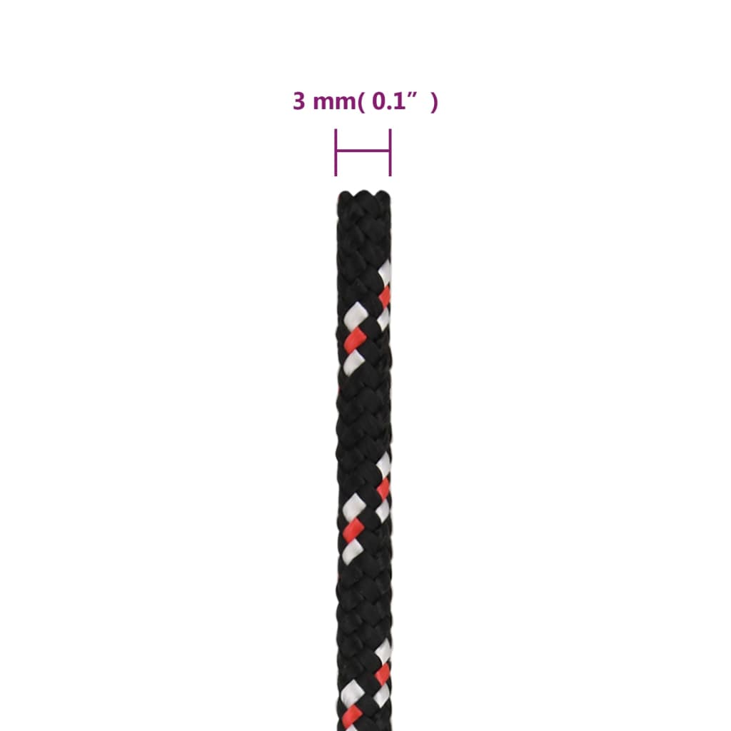 Boot touw 3 mm 25 m polypropyleen zwart is nu te koop bij PeponiXL, paradijselijk wonen!