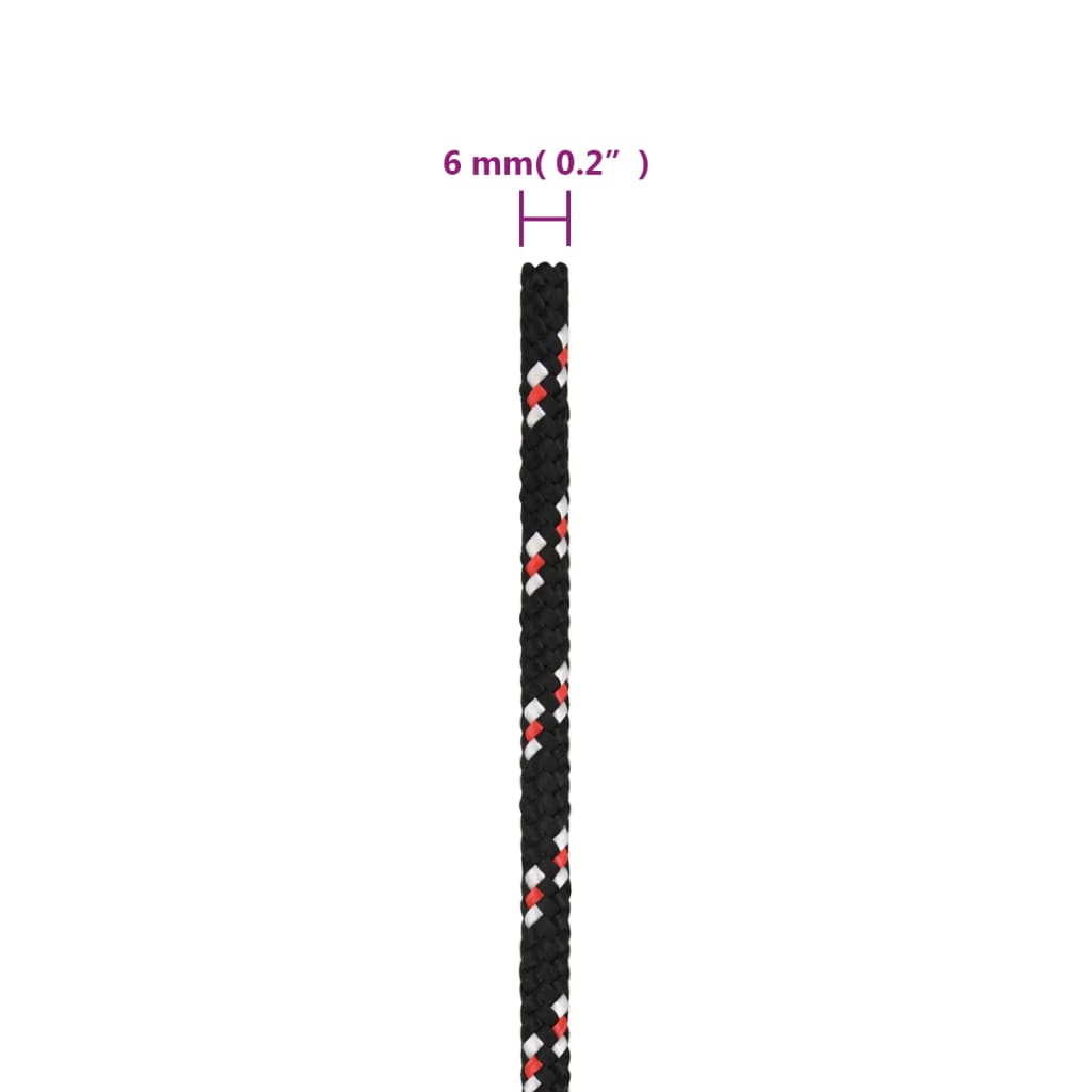 Boot touw 6 mm 50 m polypropyleen zwart is nu te koop bij PeponiXL, paradijselijk wonen!
