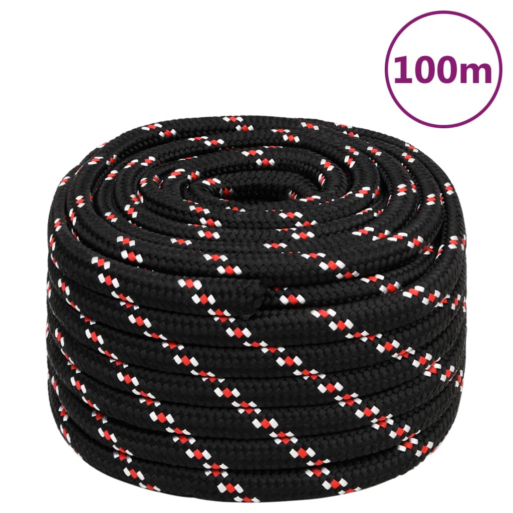 Boottouw 20 mm 100 m polypropyleen zwart is nu te koop bij PeponiXL, paradijselijk wonen!
