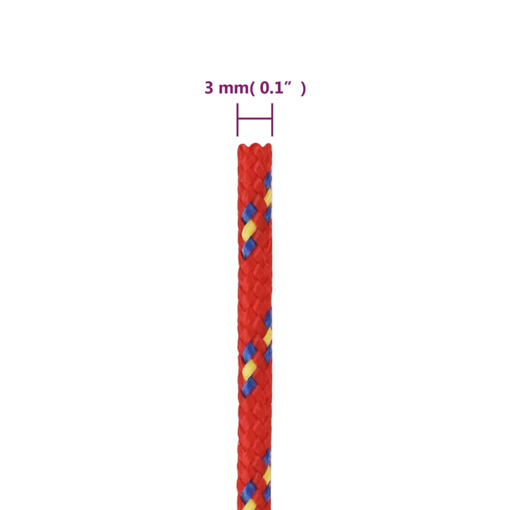 Boottouw 3 mm 25 m polypropyleen rood is nu te koop bij PeponiXL, paradijselijk wonen!