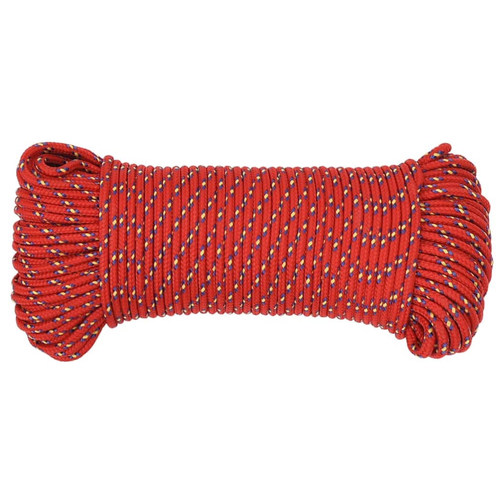 Boottouw 4 mm 100 m polypropyleen rood is nu te koop bij PeponiXL, paradijselijk wonen!