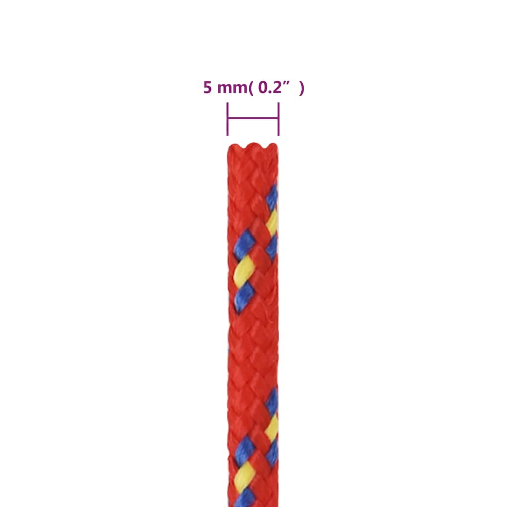 Boottouw 5 mm 25 m polypropyleen rood is nu te koop bij PeponiXL, paradijselijk wonen!