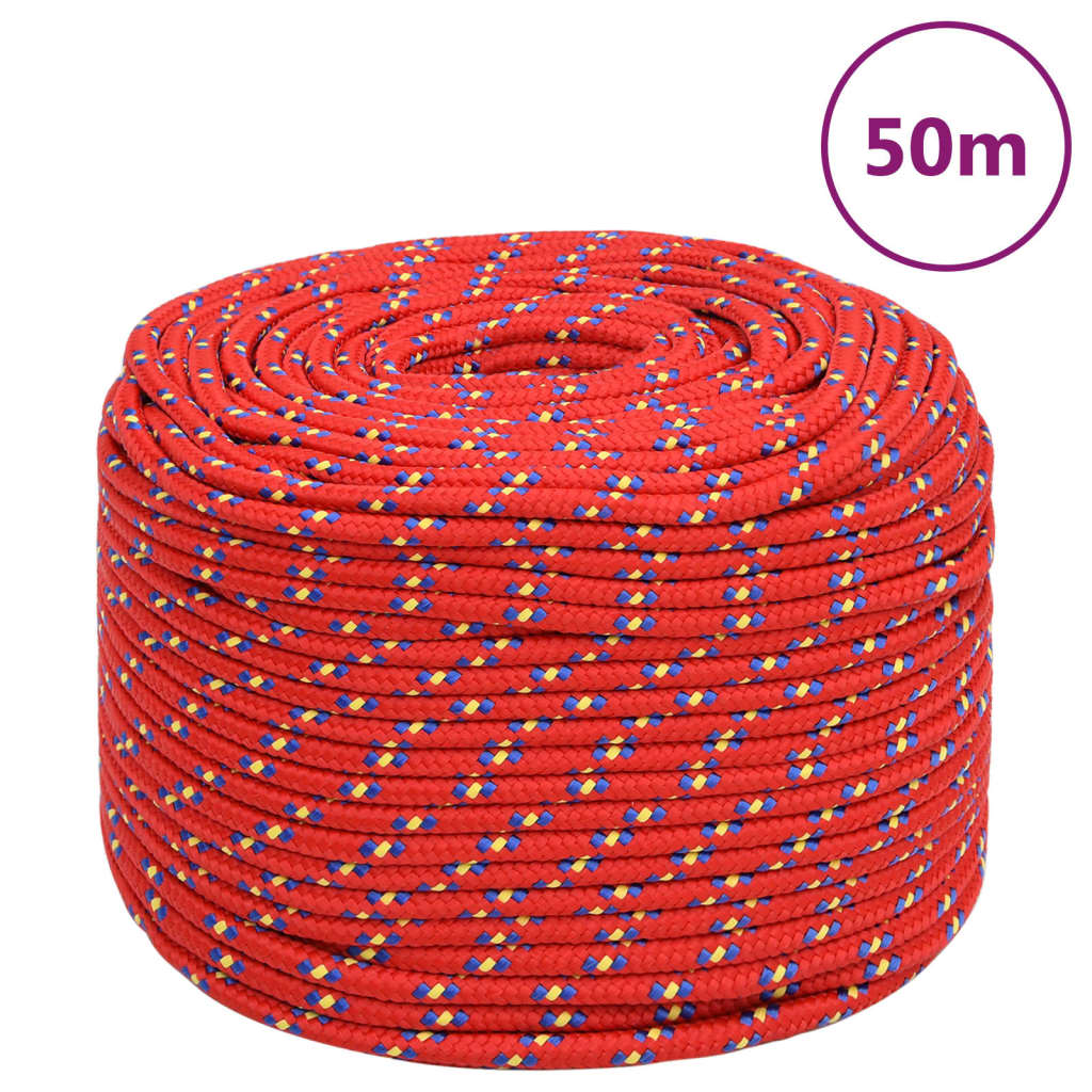 Boottouw 6 mm 50 m polypropyleen rood is nu te koop bij PeponiXL, paradijselijk wonen!