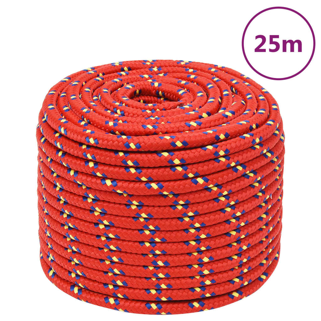 Boottouw 14 mm 25 m polypropyleen rood is nu te koop bij PeponiXL, paradijselijk wonen!