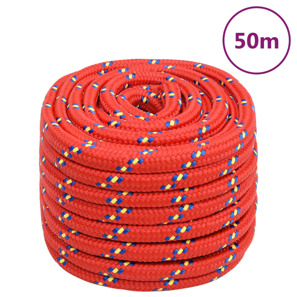 Boottouw 20 mm 50 m polypropyleen rood is nu te koop bij PeponiXL, paradijselijk wonen!
