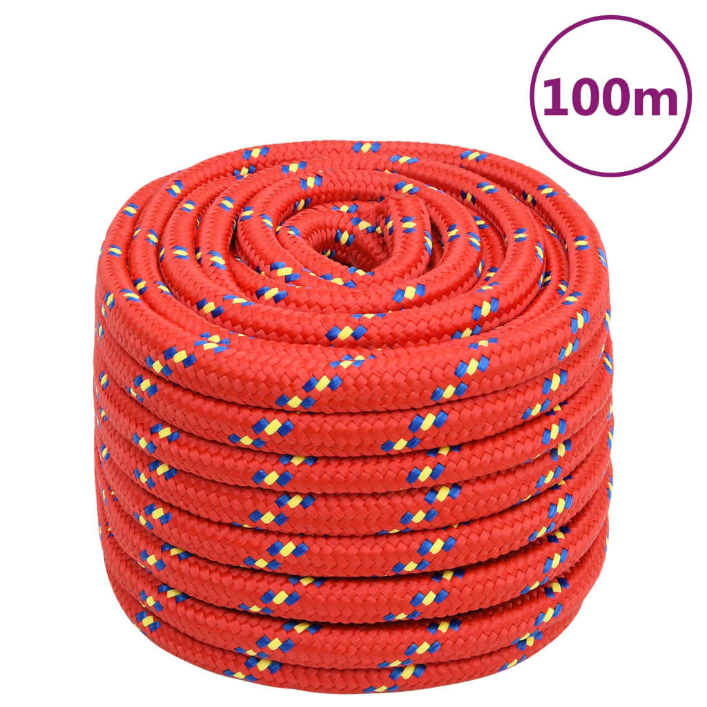 Boottouw 20 mm 100 m polypropyleen rood is nu te koop bij PeponiXL, paradijselijk wonen!