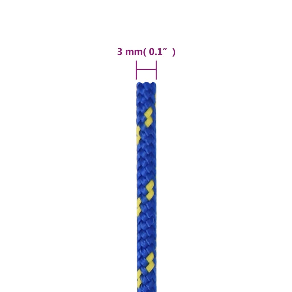 Boottouw 3 mm 50 m polypropyleen blauw is nu te koop bij PeponiXL, paradijselijk wonen!