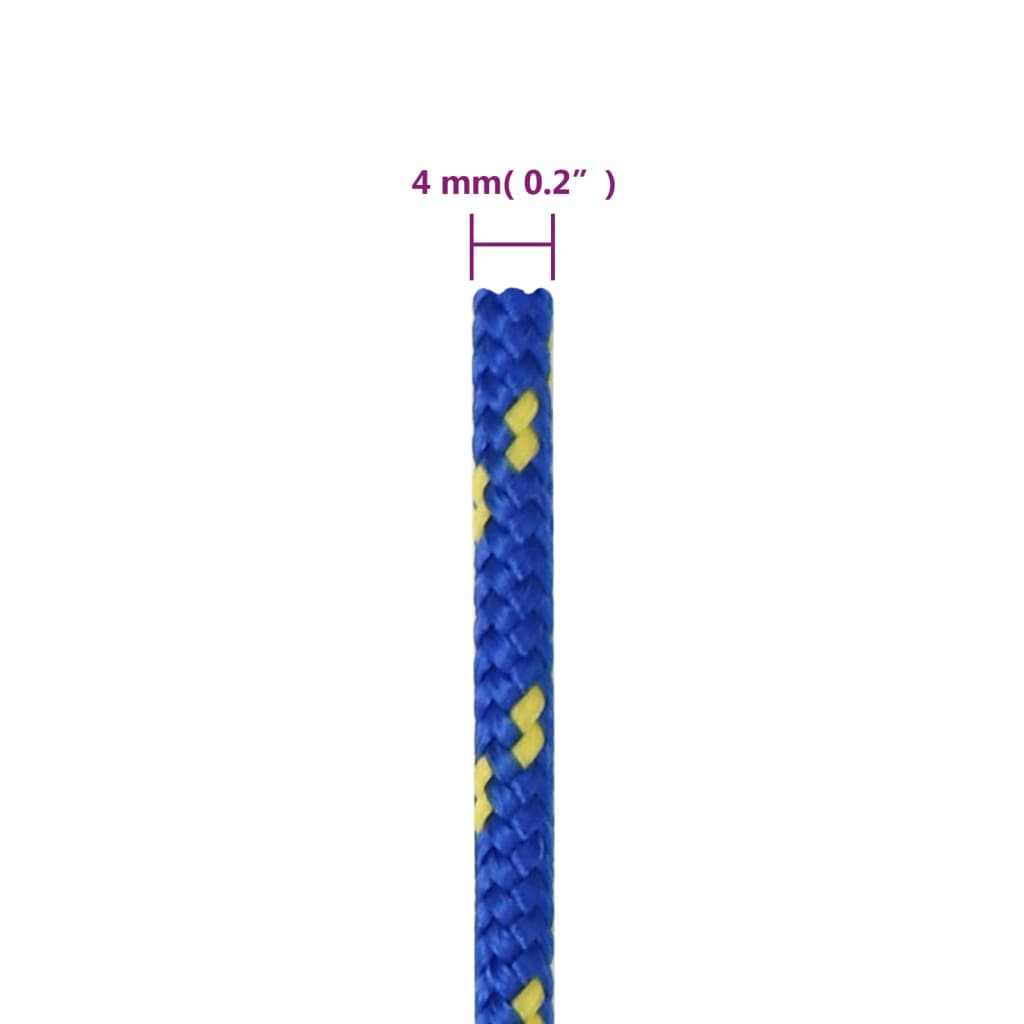 Boottouw 4 mm 50 m polypropyleen blauw is nu te koop bij PeponiXL, paradijselijk wonen!