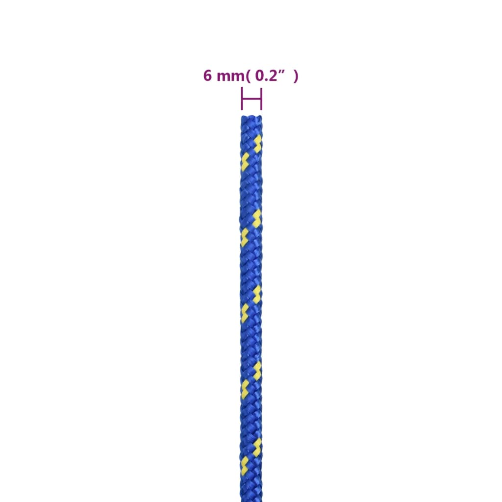 Boottouw 6 mm 250 m polypropyleen blauw is nu te koop bij PeponiXL, paradijselijk wonen!