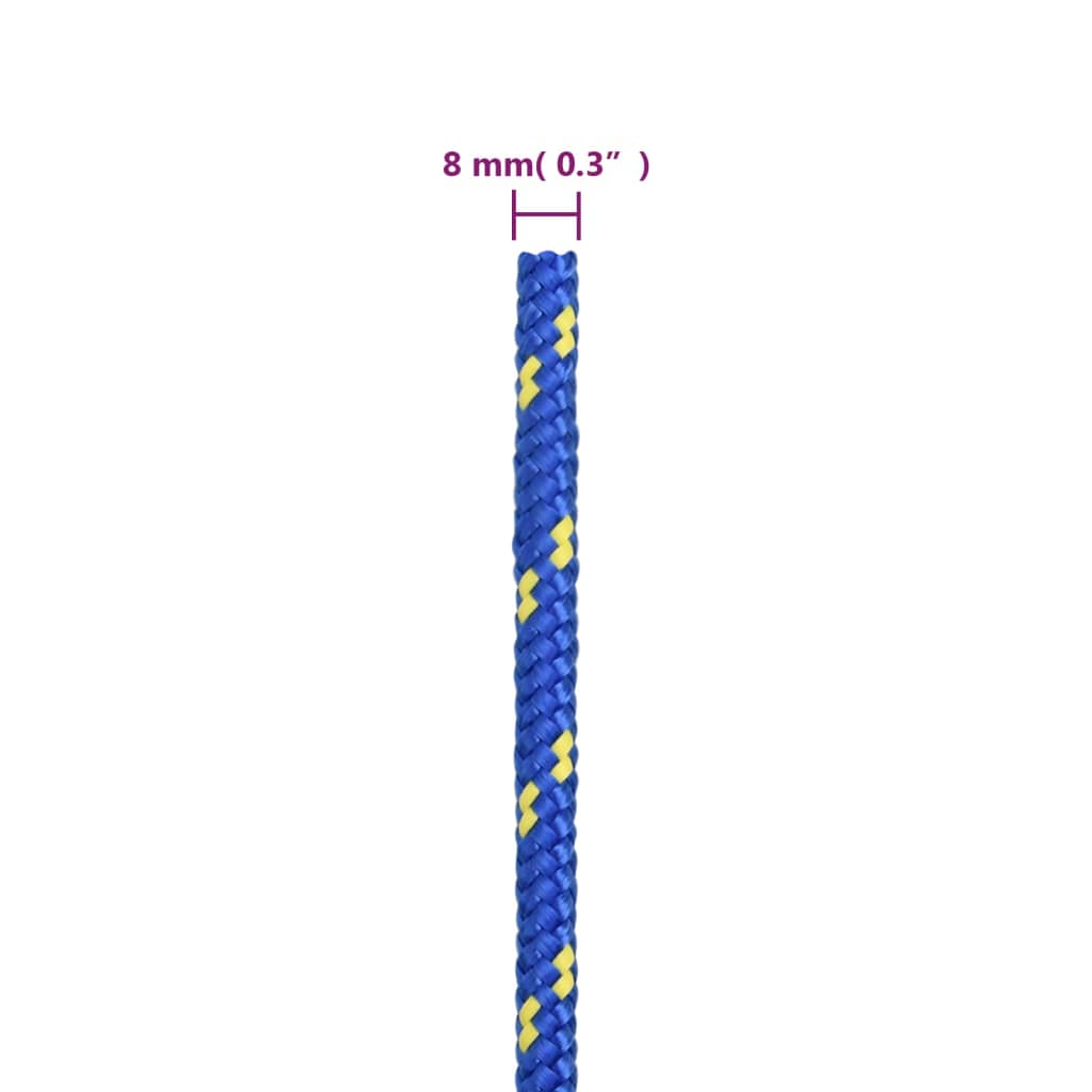 Boottouw 8 mm 25 m polypropyleen blauw is nu te koop bij PeponiXL, paradijselijk wonen!