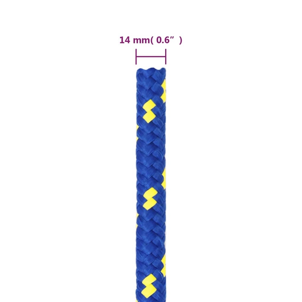 Boottouw 14 mm 25 m polypropeen blauw is nu te koop bij PeponiXL, paradijselijk wonen!