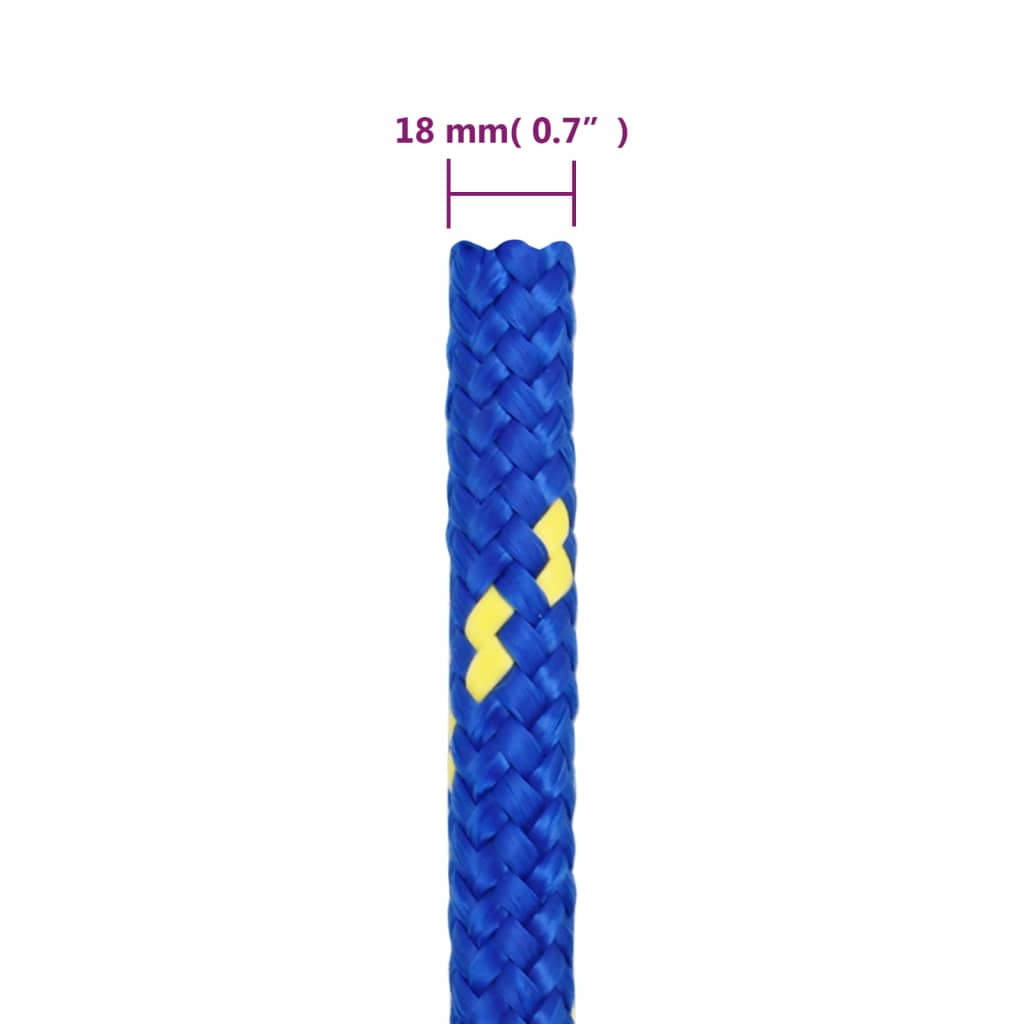 Boottouw 18 mm 25 m polypropeen blauw is nu te koop bij PeponiXL, paradijselijk wonen!