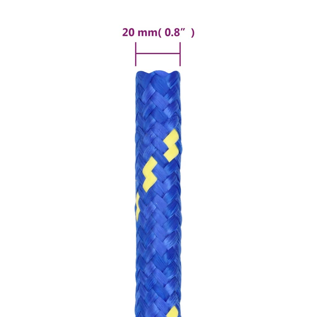 Boottouw 20 mm 50 m polypropeen blauw is nu te koop bij PeponiXL, paradijselijk wonen!