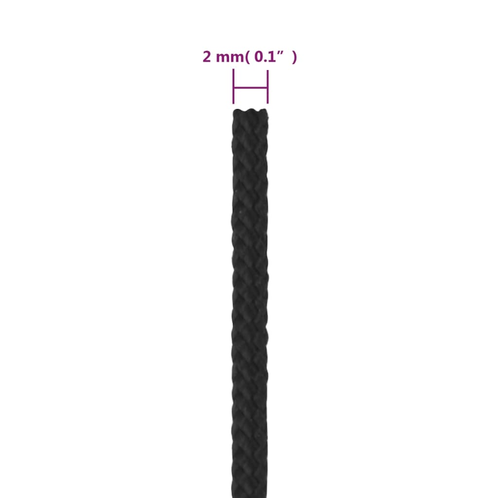 Boottouw 2 mm 100 m polypropeen zwart is nu te koop bij PeponiXL, paradijselijk wonen!