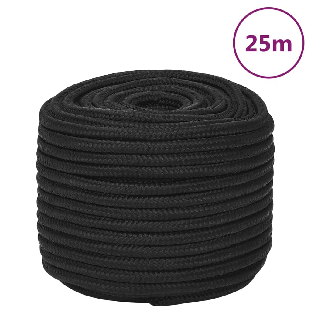 Boottouw 12 mm 25 m polypropeen zwart is nu te koop bij PeponiXL, paradijselijk wonen!