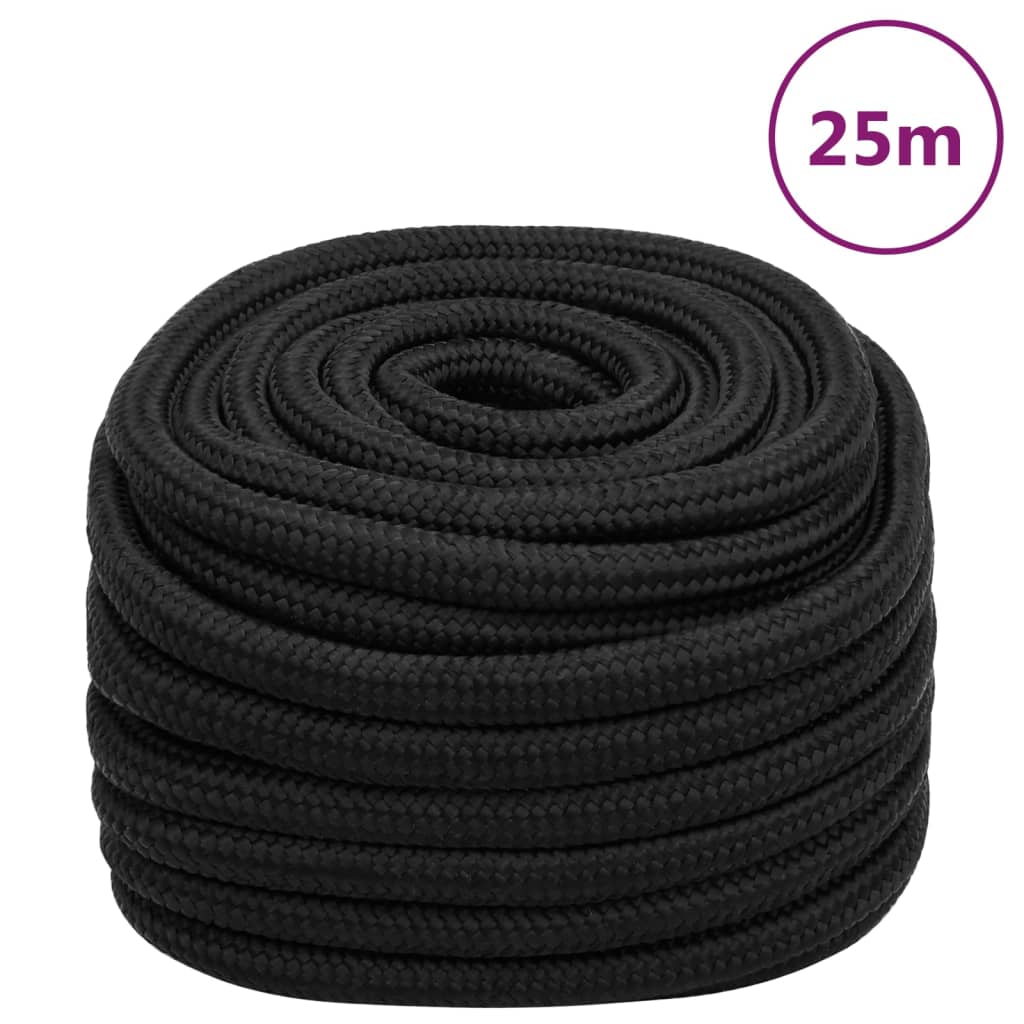 Boottouw 20 mm 25 m polypropeen zwart is nu te koop bij PeponiXL, paradijselijk wonen!