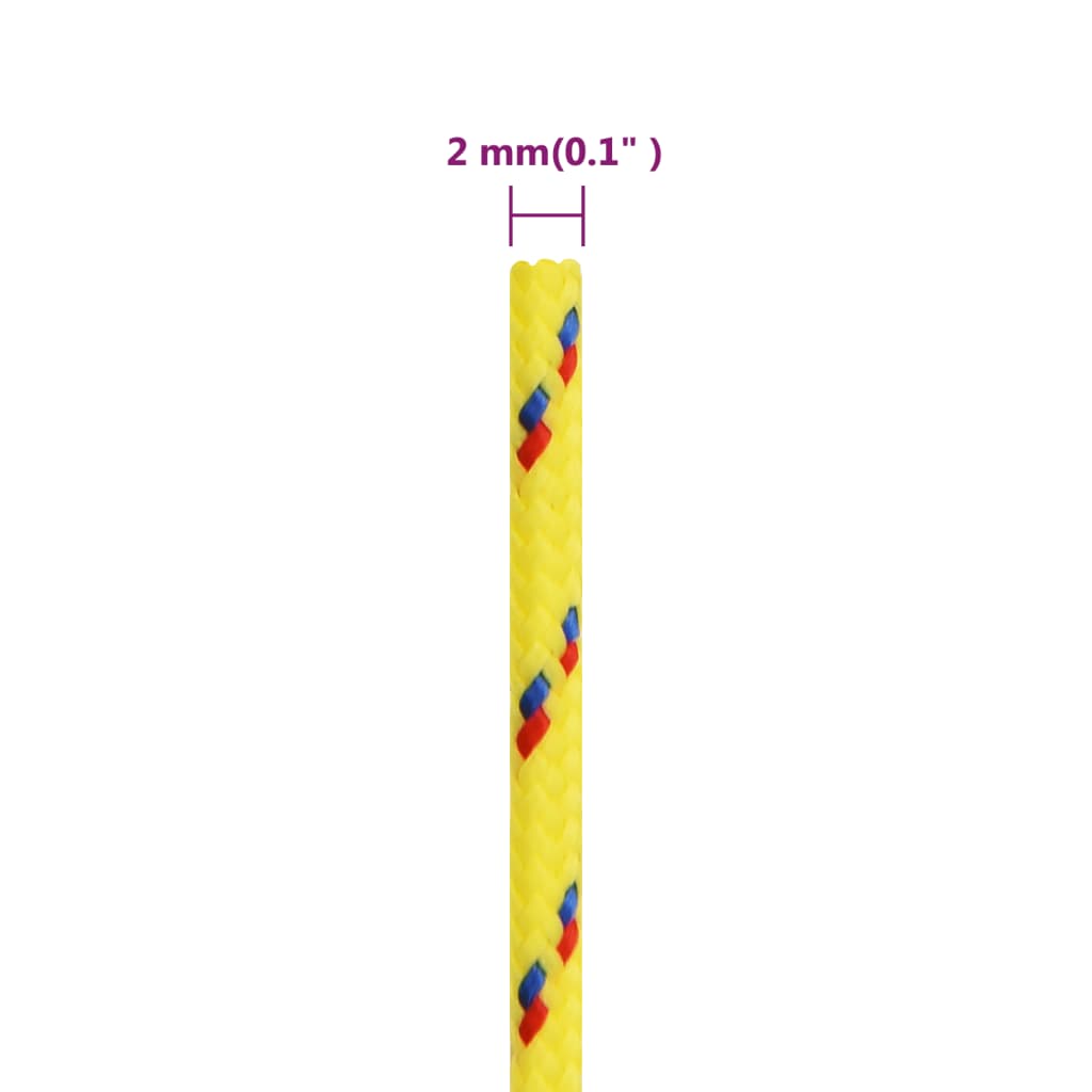 Boottouw 2 mm 25 m polypropyleen geel is nu te koop bij PeponiXL, paradijselijk wonen!