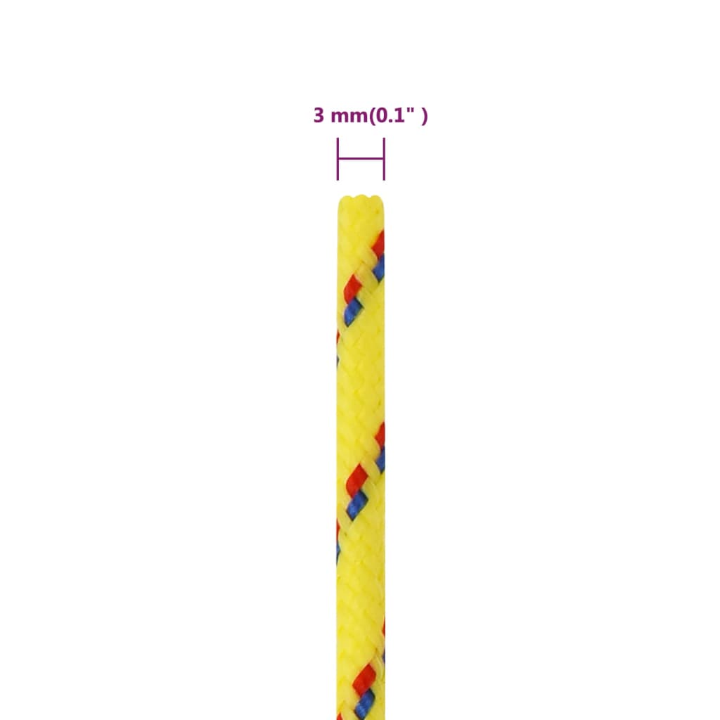 Boot touw 3 mm 50 m polypropyleen geel is nu te koop bij PeponiXL, paradijselijk wonen!