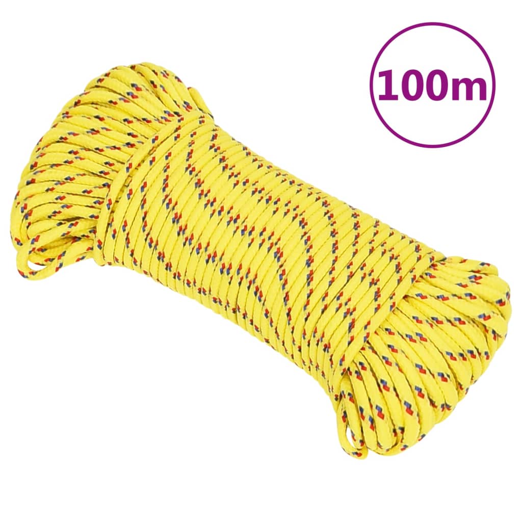 Boot touw 3 mm 100 m polypropyleen geel is nu te koop bij PeponiXL, paradijselijk wonen!