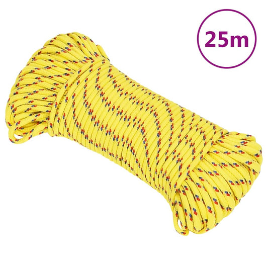 Boottouw 4 mm 25 m polypropyleen geel is nu te koop bij PeponiXL, paradijselijk wonen!