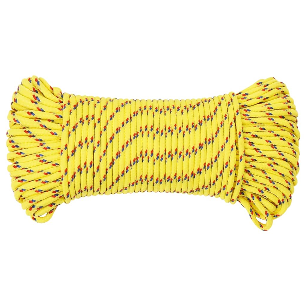 Boottouw 4 mm 25 m polypropyleen geel is nu te koop bij PeponiXL, paradijselijk wonen!