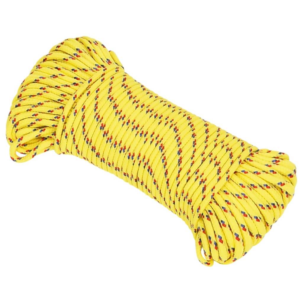 Boottouw 4 mm 50 m polypropyleen geel is nu te koop bij PeponiXL, paradijselijk wonen!