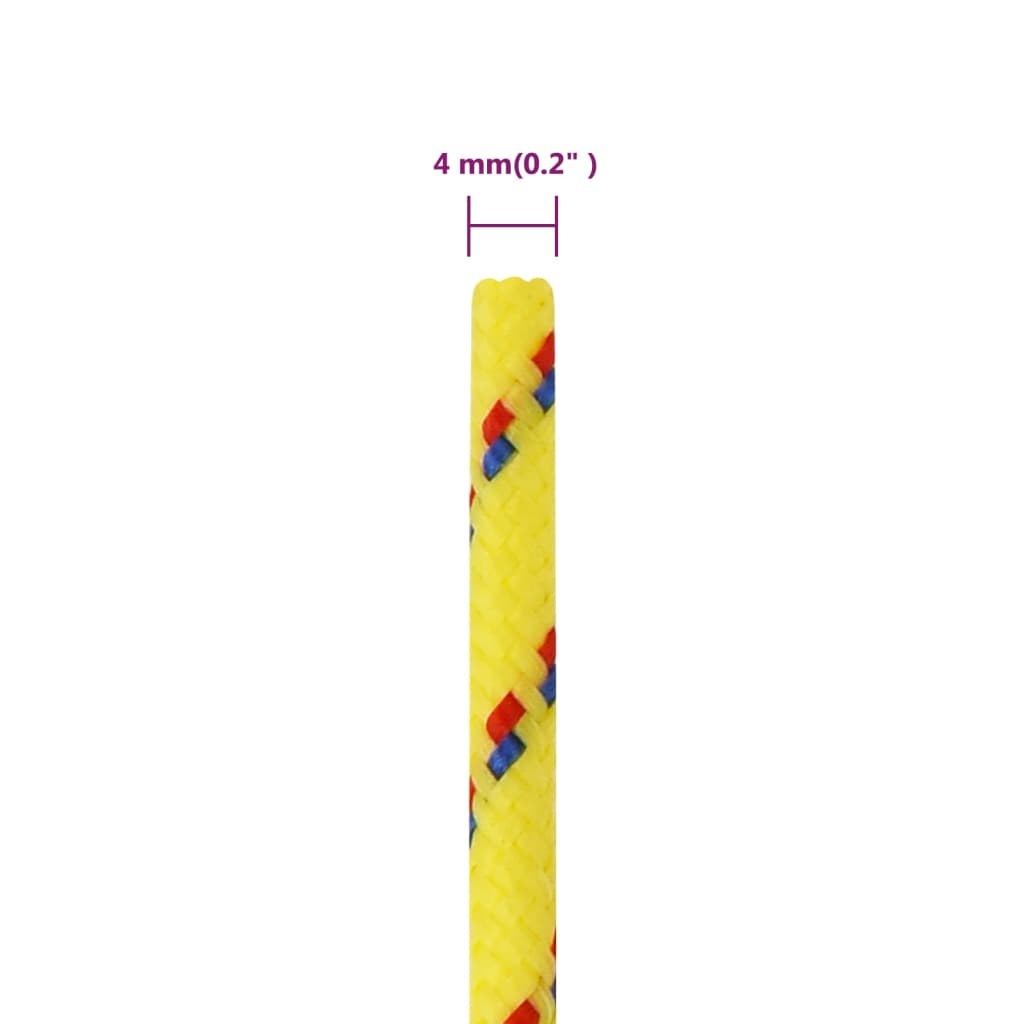 Boottouw 4 mm 50 m polypropyleen geel is nu te koop bij PeponiXL, paradijselijk wonen!