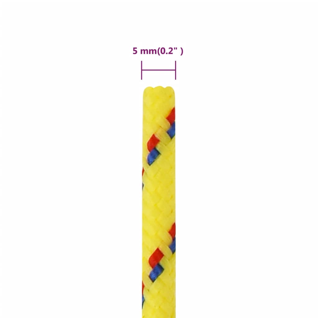 Boottouw 5 mm 25 m polypropyleen geel is nu te koop bij PeponiXL, paradijselijk wonen!