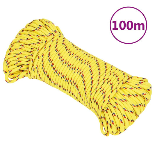 Boottouw 5 mm 100 m polypropyleen geel is nu te koop bij PeponiXL, paradijselijk wonen!