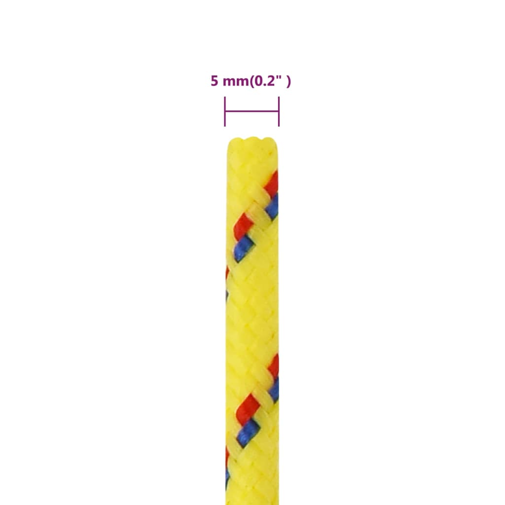 Boottouw 5 mm 100 m polypropyleen geel is nu te koop bij PeponiXL, paradijselijk wonen!