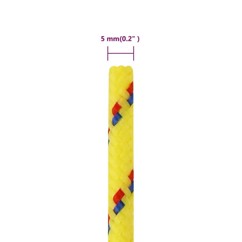 Boottouw 5 mm 250 m polypropyleen geel is nu te koop bij PeponiXL, paradijselijk wonen!