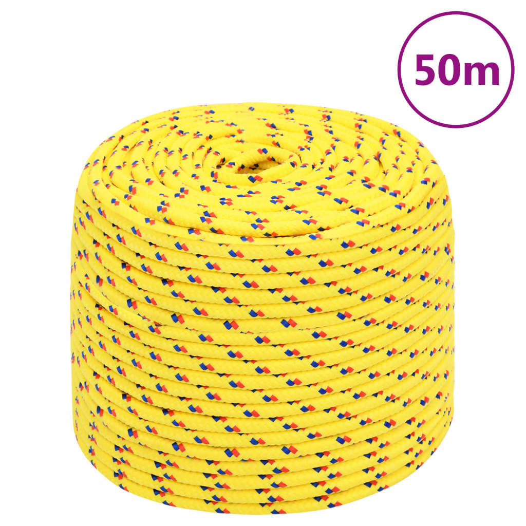 Boottouw 6 mm 50 m polypropyleen geel is nu te koop bij PeponiXL, paradijselijk wonen!