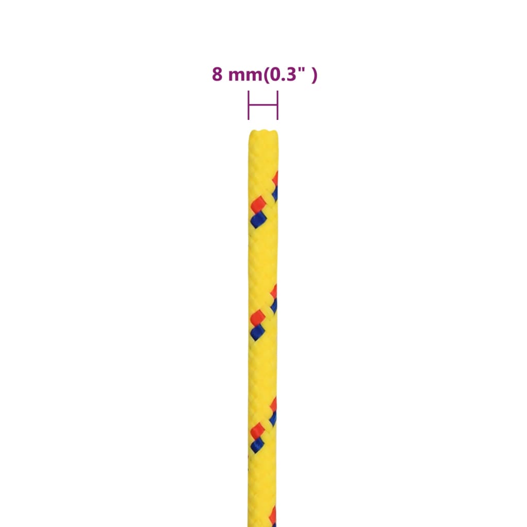 Boottouw 8 mm 25 m polypropyleen geel is nu te koop bij PeponiXL, paradijselijk wonen!