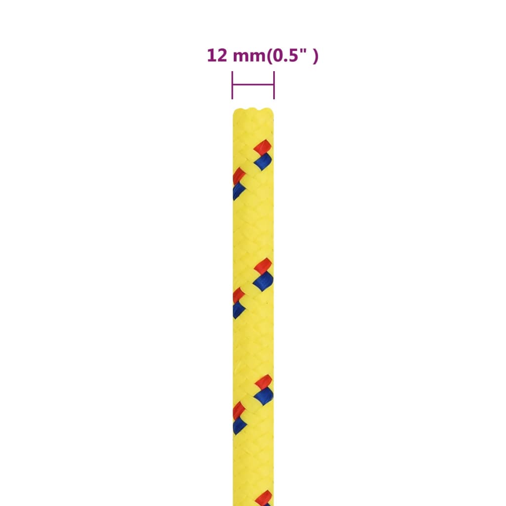 Boottouw 12 mm 25 m polypropyleen geel is nu te koop bij PeponiXL, paradijselijk wonen!
