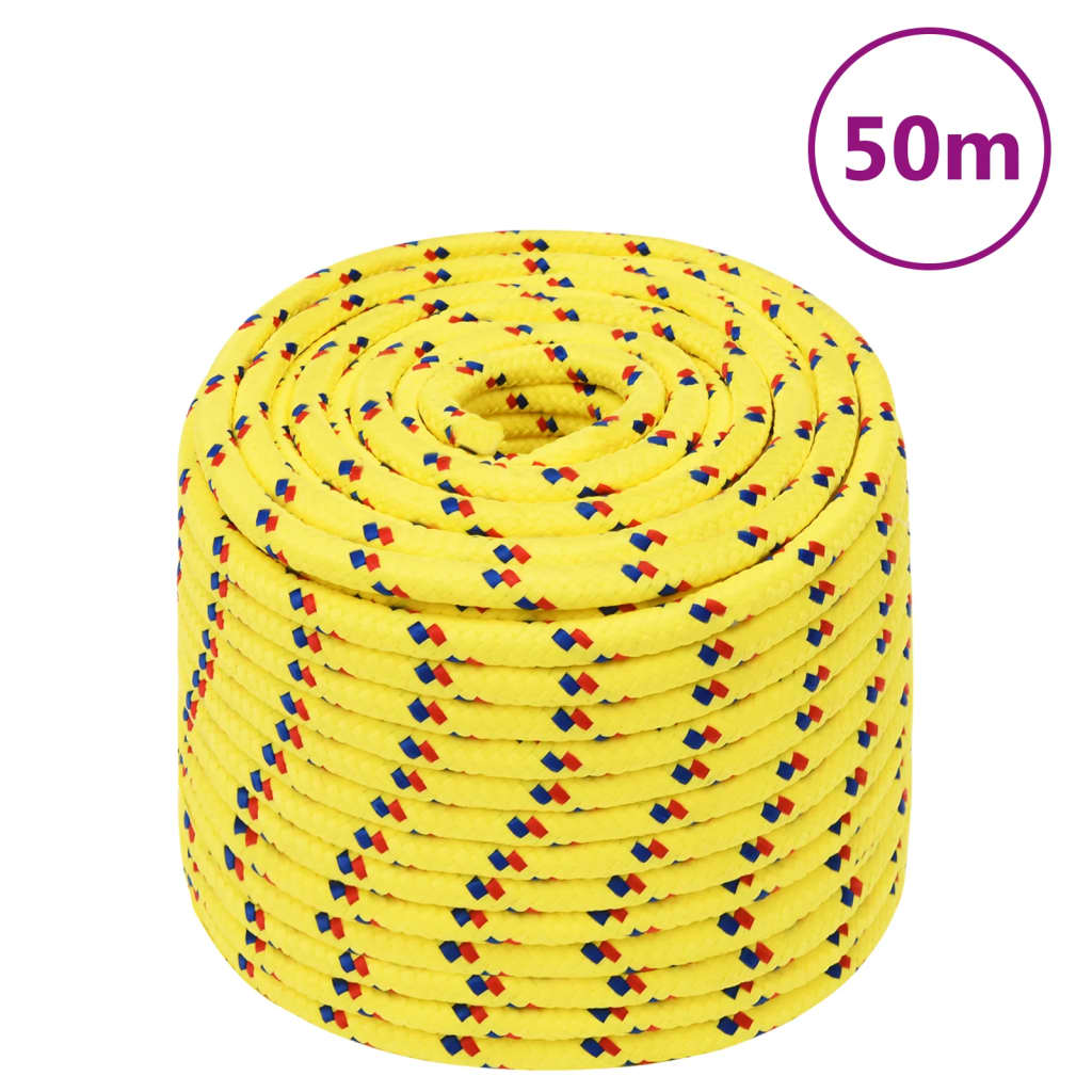 Boottouw 12 mm 50 m polypropyleen geel is nu te koop bij PeponiXL, paradijselijk wonen!