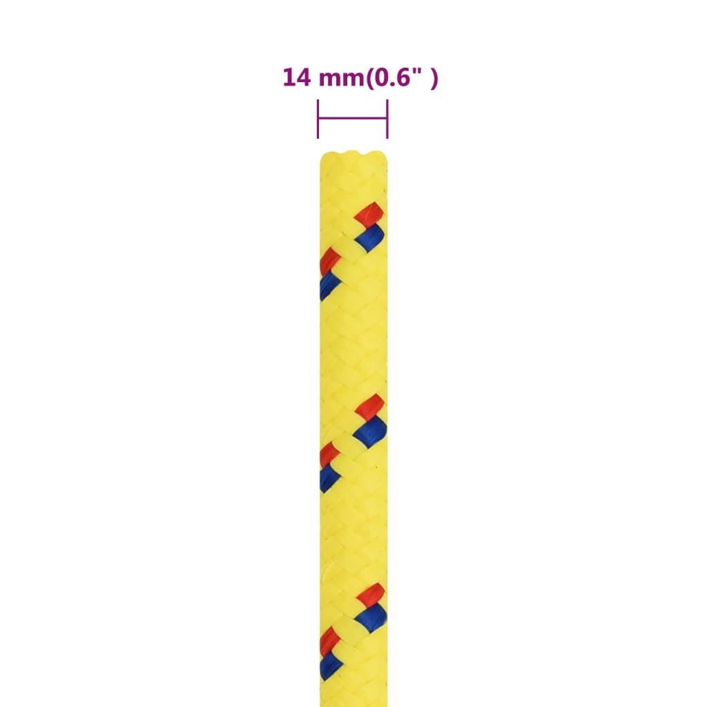 Boottouw 14 mm 25 m polypropyleen geel is nu te koop bij PeponiXL, paradijselijk wonen!