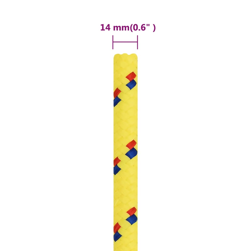 Boottouw 14 mm 100 m polypropyleen geel is nu te koop bij PeponiXL, paradijselijk wonen!