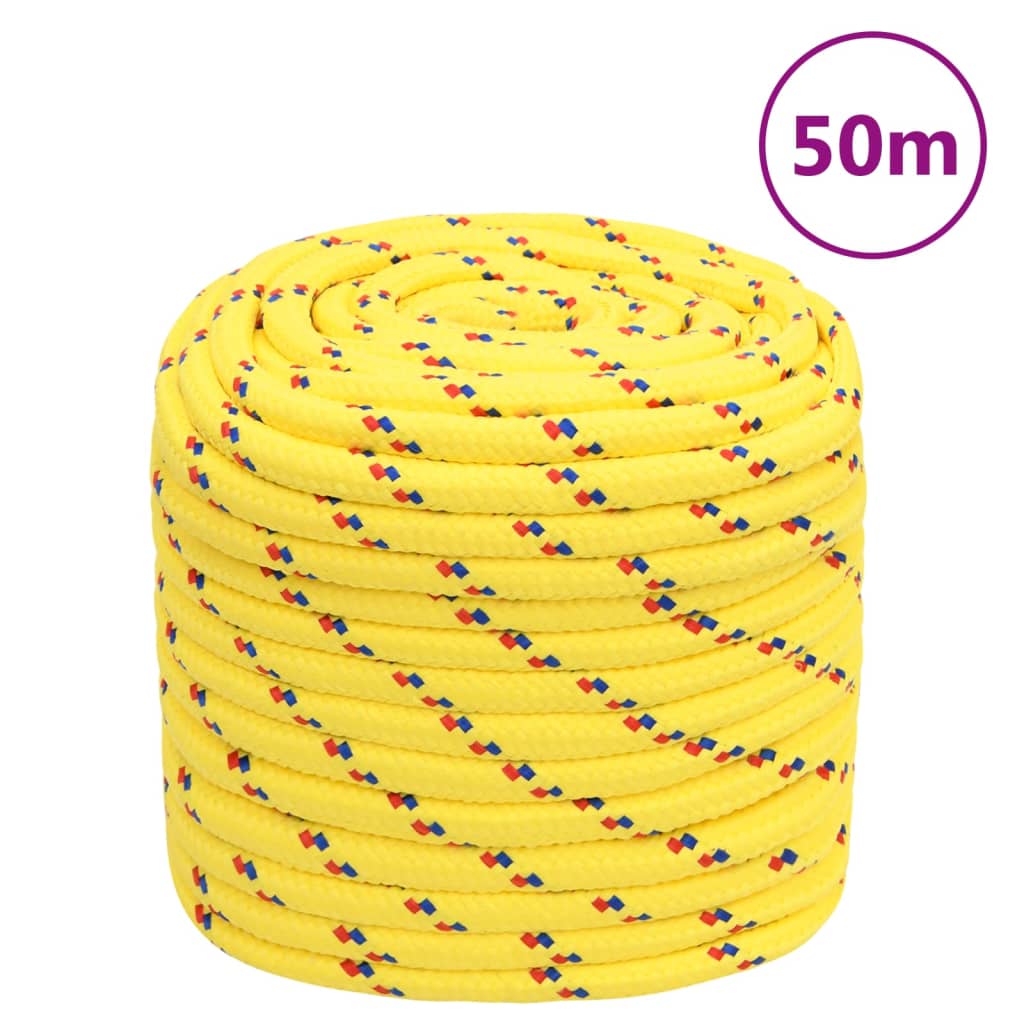Boottouw 16 mm 50 m polypropyleen geel is nu te koop bij PeponiXL, paradijselijk wonen!