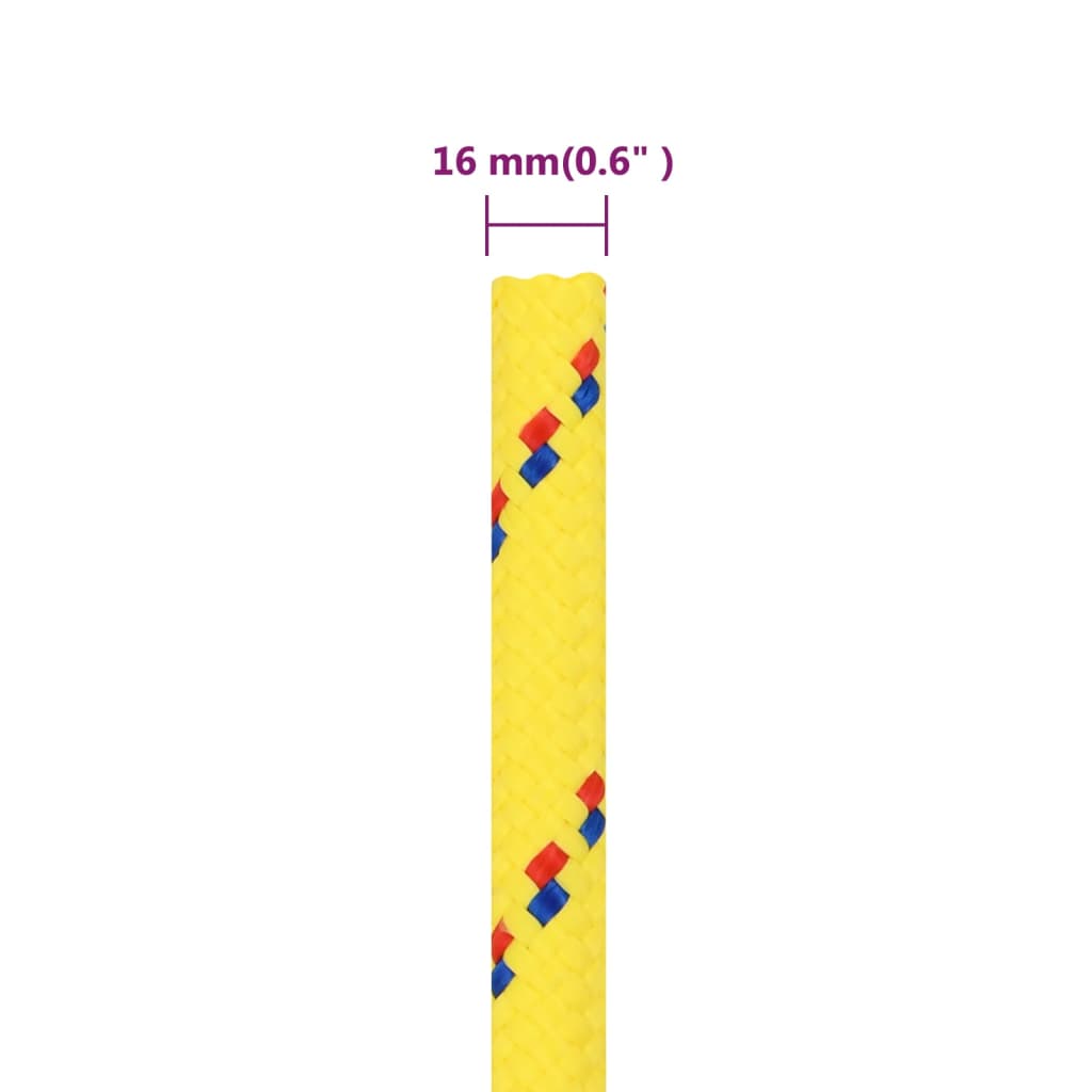 Boottouw 16 mm 100 m polypropyleen geel is nu te koop bij PeponiXL, paradijselijk wonen!