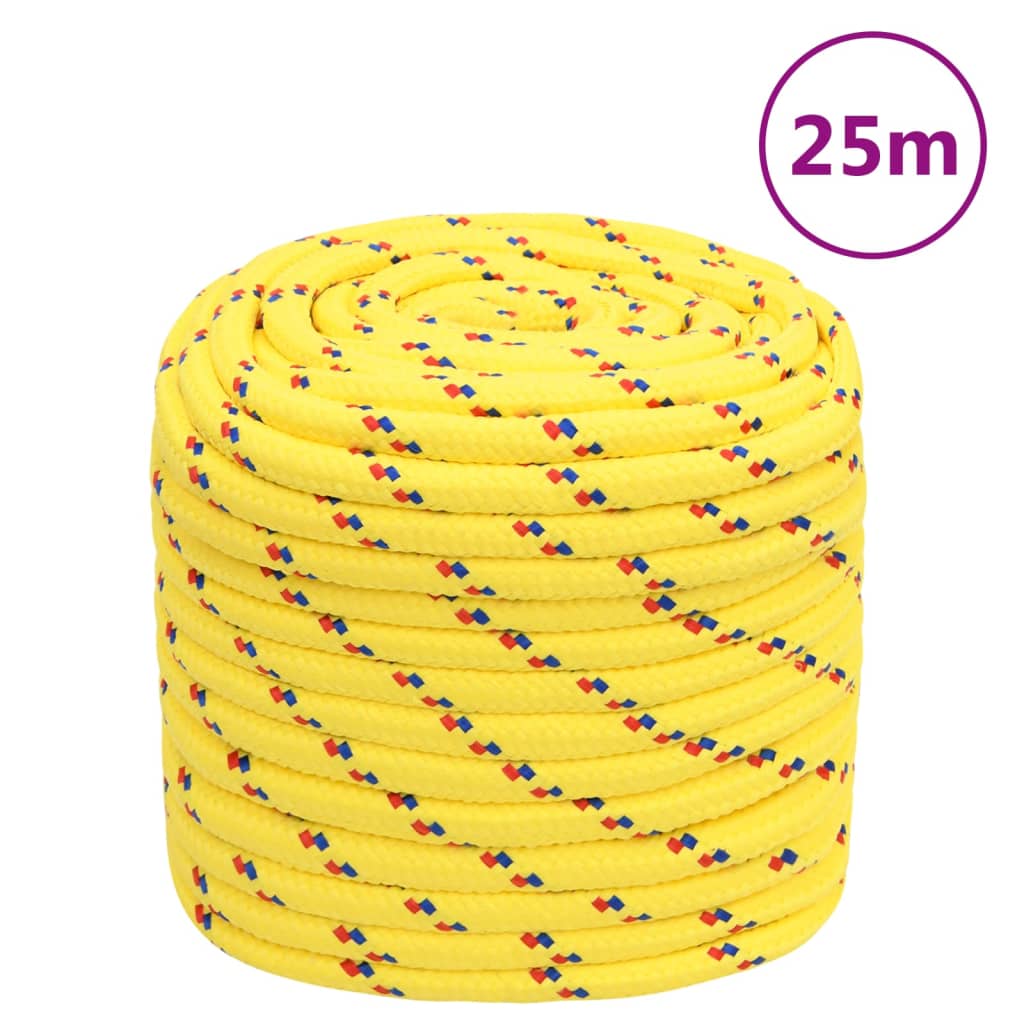 Boottouw 18 mm 25 m polypropyleen geel is nu te koop bij PeponiXL, paradijselijk wonen!