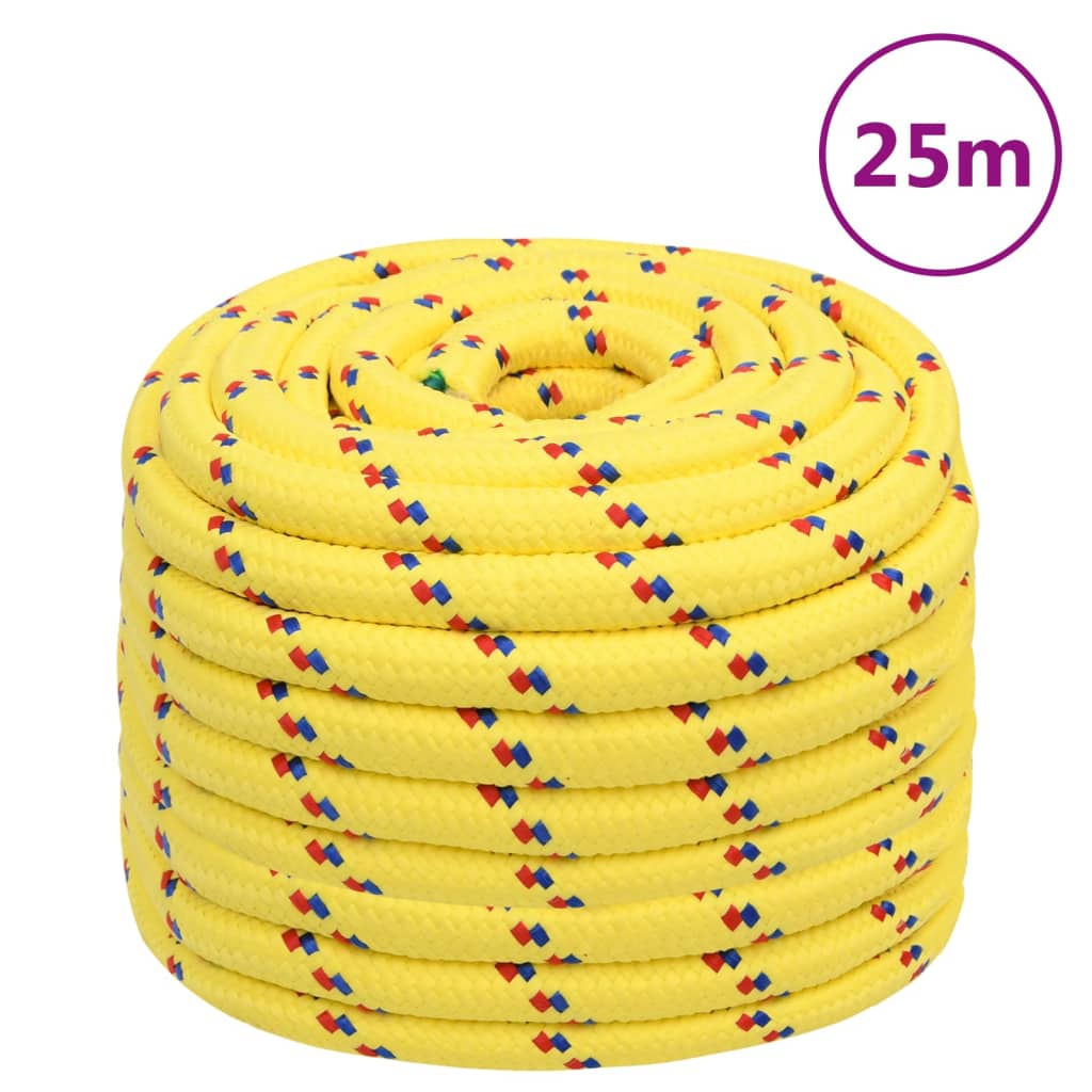 Boottouw 20 mm 25 m polypropyleen geel is nu te koop bij PeponiXL, paradijselijk wonen!