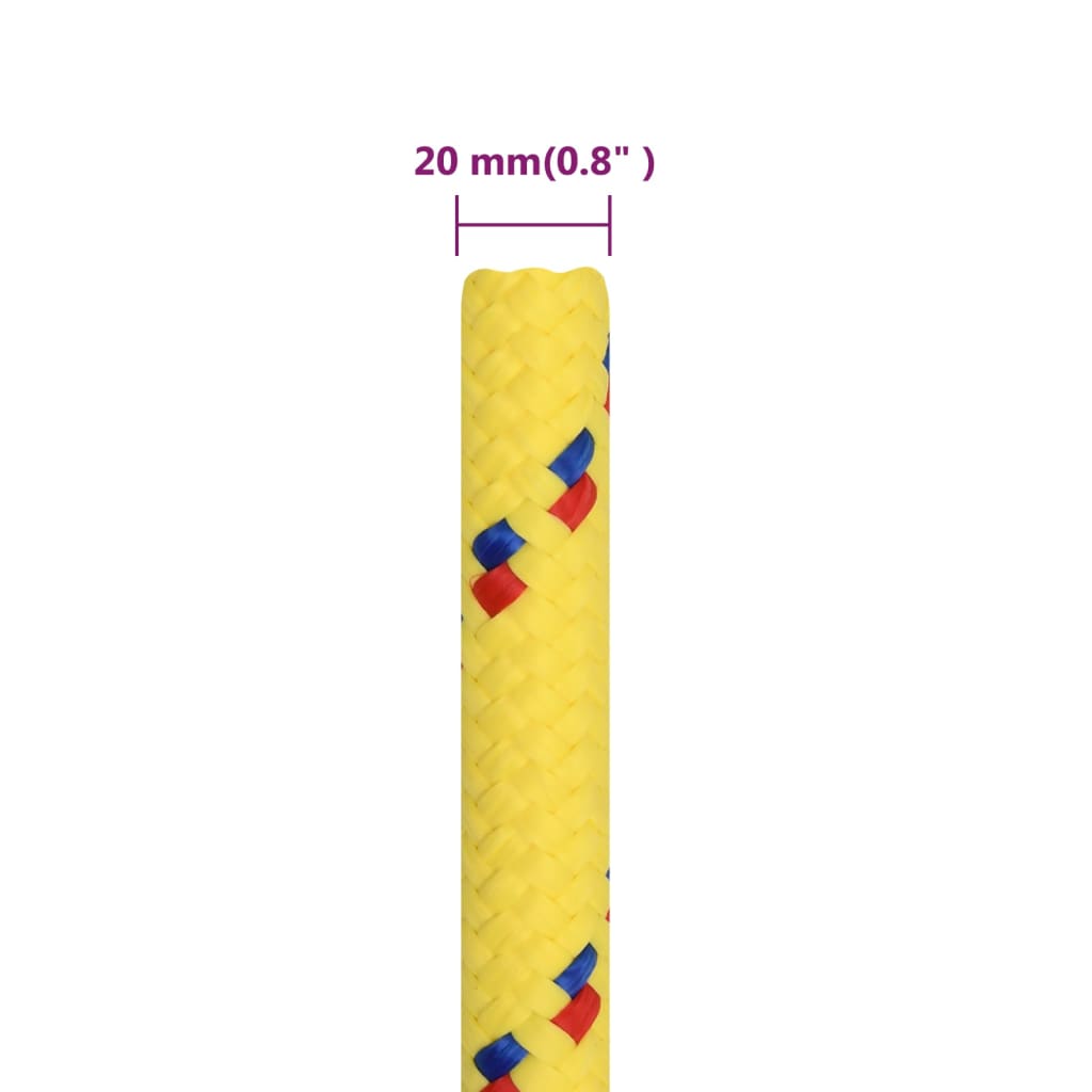 Boottouw 20 mm 25 m polypropyleen geel is nu te koop bij PeponiXL, paradijselijk wonen!