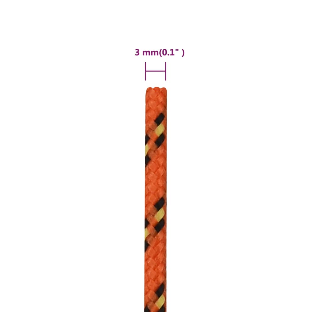 Boottouw 3 mm 50 m polypropyleen oranje is nu te koop bij PeponiXL, paradijselijk wonen!