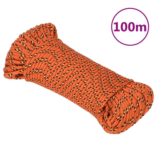 Boottouw 3 mm 100 m polypropyleen oranje is nu te koop bij PeponiXL, paradijselijk wonen!