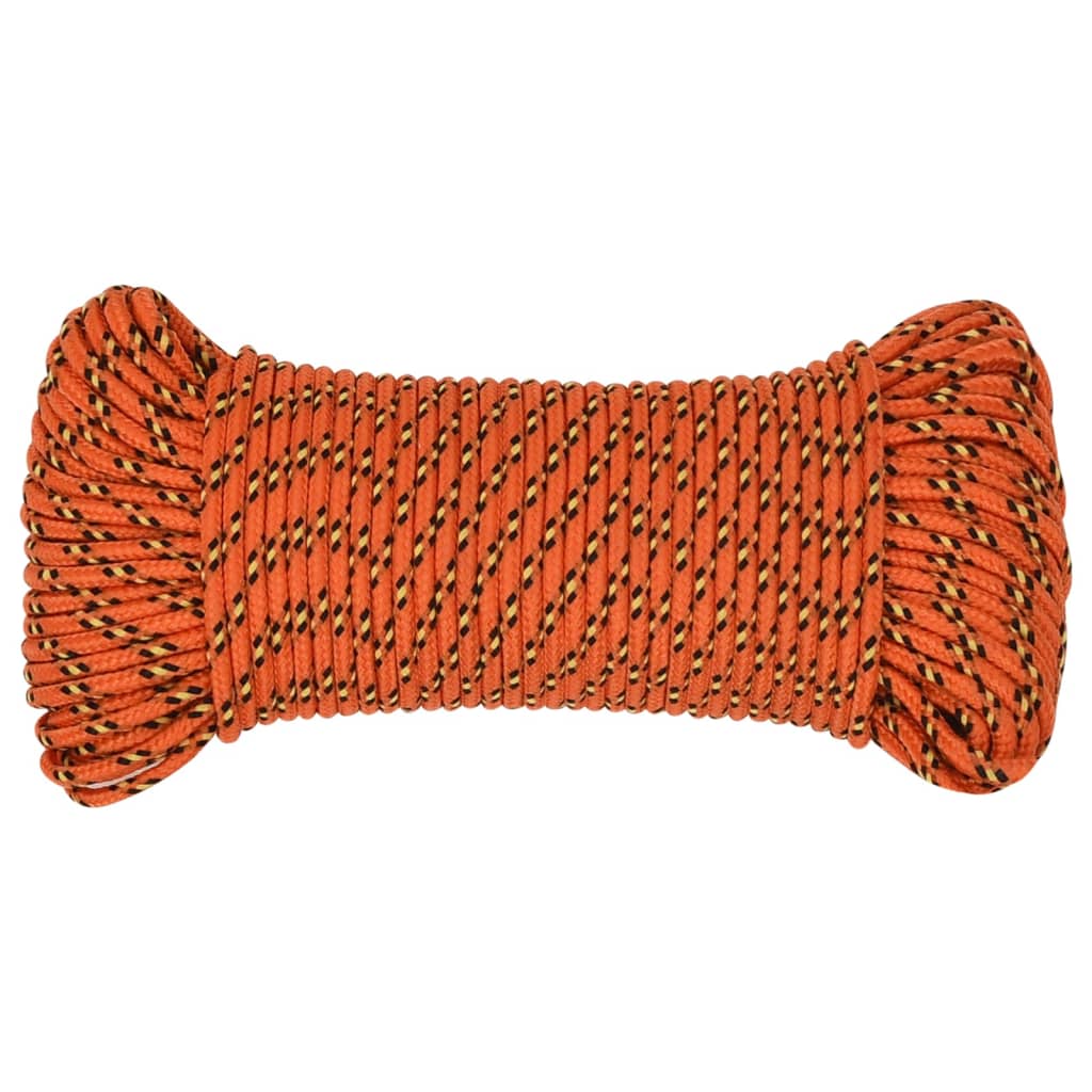 Boottouw 4 mm 50 m polypropyleen oranje is nu te koop bij PeponiXL, paradijselijk wonen!
