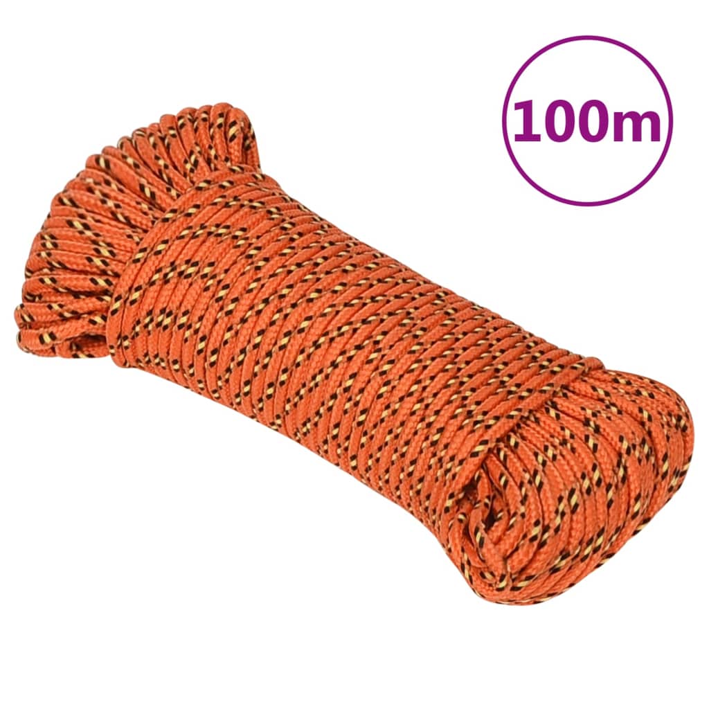 Boottouw 5 mm 100 m polypropyleen oranje is nu te koop bij PeponiXL, paradijselijk wonen!
