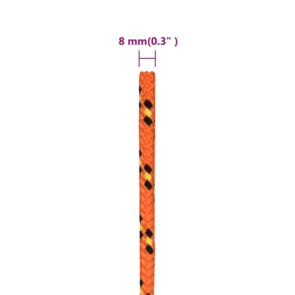 Boottouw 8 mm 100 m polypropyleen oranje is nu te koop bij PeponiXL, paradijselijk wonen!