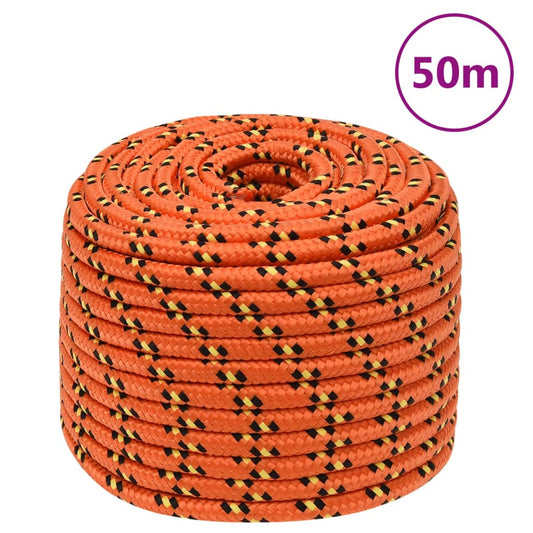Boottouw 12 mm 50 m polypropyleen oranje is nu te koop bij PeponiXL, paradijselijk wonen!