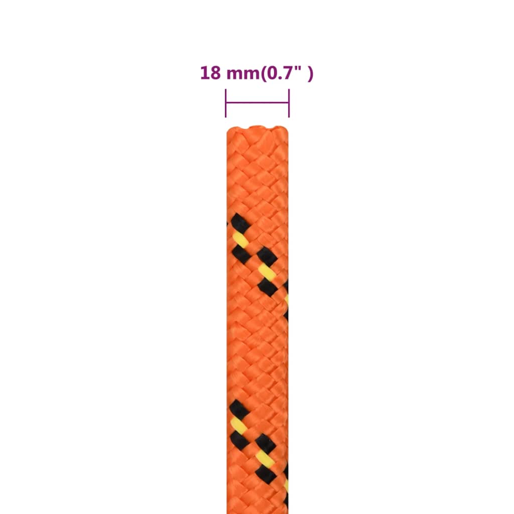 Boottouw 18 mm 25 m polypropyleen oranje is nu te koop bij PeponiXL, paradijselijk wonen!